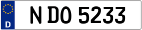 Trailer License Plate